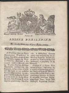 Gazeta Warszawska. R.1785 Nr 56