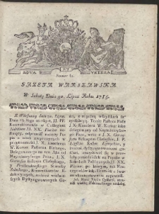 Gazeta Warszawska. R.1785 Nr 61
