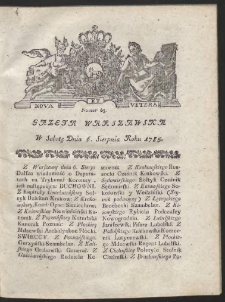 Gazeta Warszawska. R.1785 Nr 63