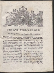 Gazeta Warszawska. R.1785 Nr 67