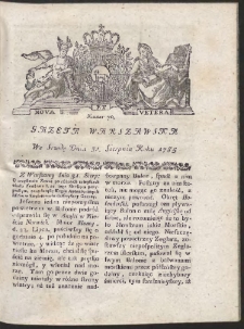 Gazeta Warszawska. R.1785 Nr 70