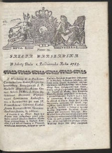 Gazeta Warszawska. R.1785 Nr 79