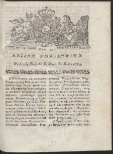 Gazeta Warszawska. R.1785 Nr 82