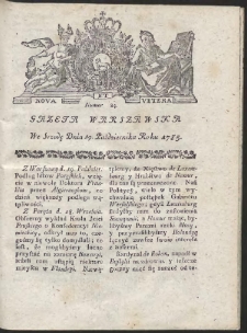 Gazeta Warszawska. R.1785 Nr 84