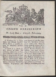Gazeta Warszawska. R.1785 Nr 88