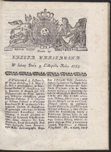 Gazeta Warszawska. R.1785 Nr 89
