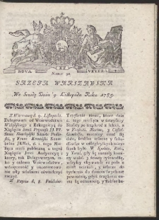 Gazeta Warszawska. R.1785 Nr 90