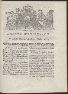 Gazeta Warszawska. R.1785 Nr 99