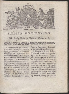 Gazeta Warszawska. R.1785 Nr 100