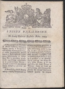 Gazeta Warszawska. R.1785 Nr 102