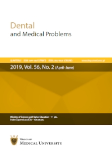 Dental and Medical Problems, 2019, Vol. 56, nr 2