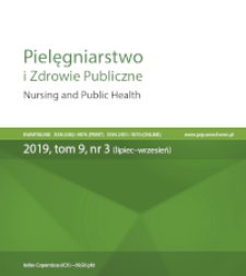 Pielęgniarstwo i Zdrowie Publiczne = Nursing and Public Health, 2019, Vol. 9, nr 3