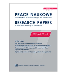 Spis treści [Prace Naukowe Uniwersytetu Ekonomicznego we Wrocławiu = Research Papers of Wrocław University of Economics; 2019; vol. 63, nr 8]