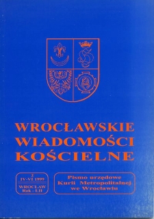 Wrocławskie Wiadomości Kościelne. R. 52 (1999), nr 2