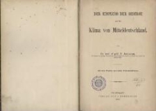 Der Einfluss der Gebirge auf das Klima von Mitteldeutschland