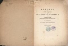 Beitrag zu einer Anatomie des Pentastoma taenioides R. : (bei der Akademie eingegangen den 26. August 1834)