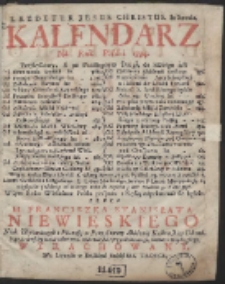 Kalendarz Ná Rok Páński 1734. […]