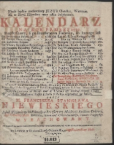 Kalendarz Na Rok Panski 1737. [&hellip;]