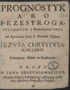 [Hēmerologeion Abo Nowy y St&aacute;ry Kalendarz Swiąt Rocznych, Y Biegow Niebieskich, &hellip; Na Rok Panski, 1674. &hellip;]