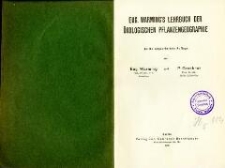 Eug. Warming's Lehrbuch der ökologischen Pflanzengeographie. - 3., umgearb. Aufl.