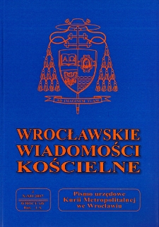 Wrocławskie Wiadomości Kościelne. R. 60 (2007), nr 4
