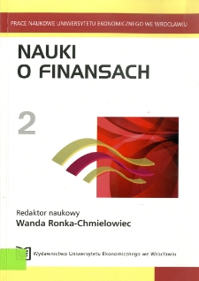 Usługi finansowe - ujęcie procesowe. Prace Naukowe Uniwersytetu Ekonomicznego we Wrocławiu, 2009, Nr 75, s. 65-75