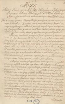 Manuscripta.1764-1765. [Kopiariusz listów, mów, akt publicznych i innych materiałów odnoszących się przeważnie do spraw politycznych Polski z lat 1764-1766]
