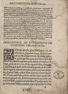 Hieronymus Ad Eustochium De Custodia Virginitatis