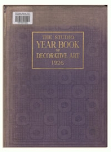 Decorative art, 1926 : "the studio " year-book