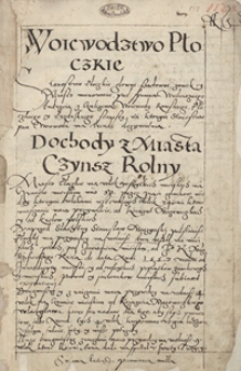 Lustracya woiewództwa rawskiego z płockim. R. 1564