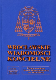 Wrocławskie Wiadomości Kościelne. R. 62 (2009), nr 1