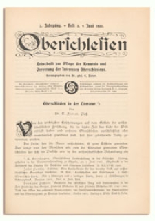 Oberschlesien. Zeitschrift zur Pflege der Kenntnis und Vertretung der Interessen Oberschlesiens. 2. Jahrgang, Juni 1903, Heft 3