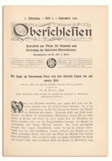 Oberschlesien. Zeitschrift zur Pflege der Kenntnis und Vertretung der Interessen Oberschlesiens. 2. Jahrgang, September 1903, Heft 6