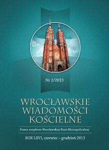 Wrocławskie Wiadomości Kościelne. R. 66 (2013), nr 2
