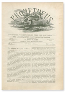 Prometheus : Illustrirte Wochenschrift über die Fortschritte der angewandenten Naturwissenschaften. 1. Jahrgang, 1889, Nr 2