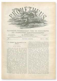 Prometheus : Illustrirte Wochenschrift über die Fortschritte der angewandenten Naturwissenschaften. 1. Jahrgang, 1889, Nr 7