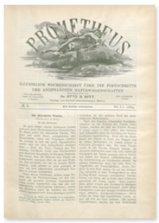 Prometheus : Illustrirte Wochenschrift über die Fortschritte der angewandenten Naturwissenschaften. 1. Jahrgang, 1889, Nr 8