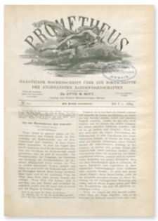 Prometheus : Illustrirte Wochenschrift über die Fortschritte der angewandenten Naturwissenschaften. 1. Jahrgang, 1889, Nr 11