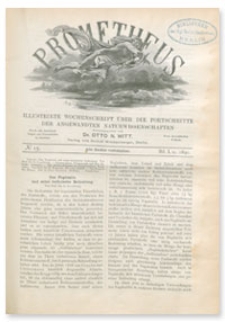 Prometheus : Illustrirte Wochenschrift über die Fortschritte der angewandenten Naturwissenschaften. 1. Jahrgang, 1890, Nr 15