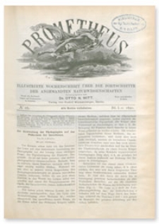 Prometheus : Illustrirte Wochenschrift über die Fortschritte der angewandenten Naturwissenschaften. 1. Jahrgang, 1890, Nr 16