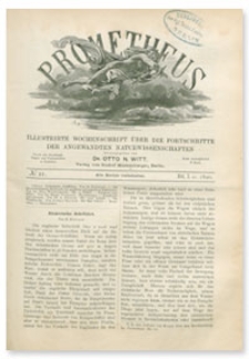 Prometheus : Illustrirte Wochenschrift über die Fortschritte der angewandenten Naturwissenschaften. 1. Jahrgang, 1890, Nr 21