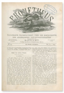 Prometheus : Illustrirte Wochenschrift über die Fortschritte der angewandenten Naturwissenschaften. 1. Jahrgang, 1890, Nr 24