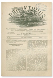 Prometheus : Illustrirte Wochenschrift über die Fortschritte der angewandenten Naturwissenschaften. 1. Jahrgang, 1890, Nr 29