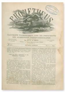 Prometheus : Illustrirte Wochenschrift über die Fortschritte der angewandenten Naturwissenschaften. 1. Jahrgang, 1890, Nr 30