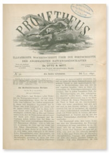 Prometheus : Illustrirte Wochenschrift über die Fortschritte der angewandenten Naturwissenschaften. 1. Jahrgang, 1890, Nr 32