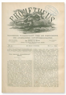 Prometheus : Illustrirte Wochenschrift über die Fortschritte der angewandenten Naturwissenschaften. 1. Jahrgang, 1890, Nr 35
