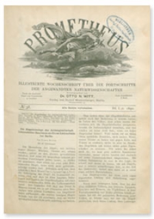 Prometheus : Illustrirte Wochenschrift über die Fortschritte der angewandenten Naturwissenschaften. 1. Jahrgang, 1890, Nr 38