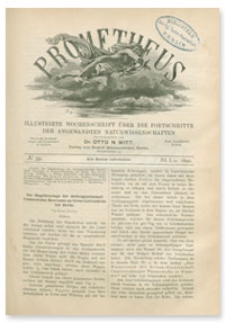 Prometheus : Illustrirte Wochenschrift über die Fortschritte der angewandenten Naturwissenschaften. 1. Jahrgang, 1890, Nr 39