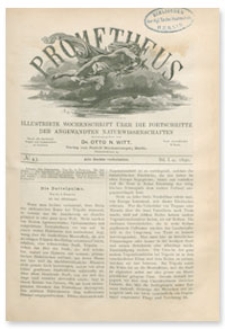 Prometheus : Illustrirte Wochenschrift über die Fortschritte der angewandenten Naturwissenschaften. 1. Jahrgang, 1890, Nr 43