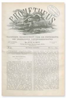 Prometheus : Illustrirte Wochenschrift über die Fortschritte der angewandenten Naturwissenschaften. 1. Jahrgang, 1890, Nr 45